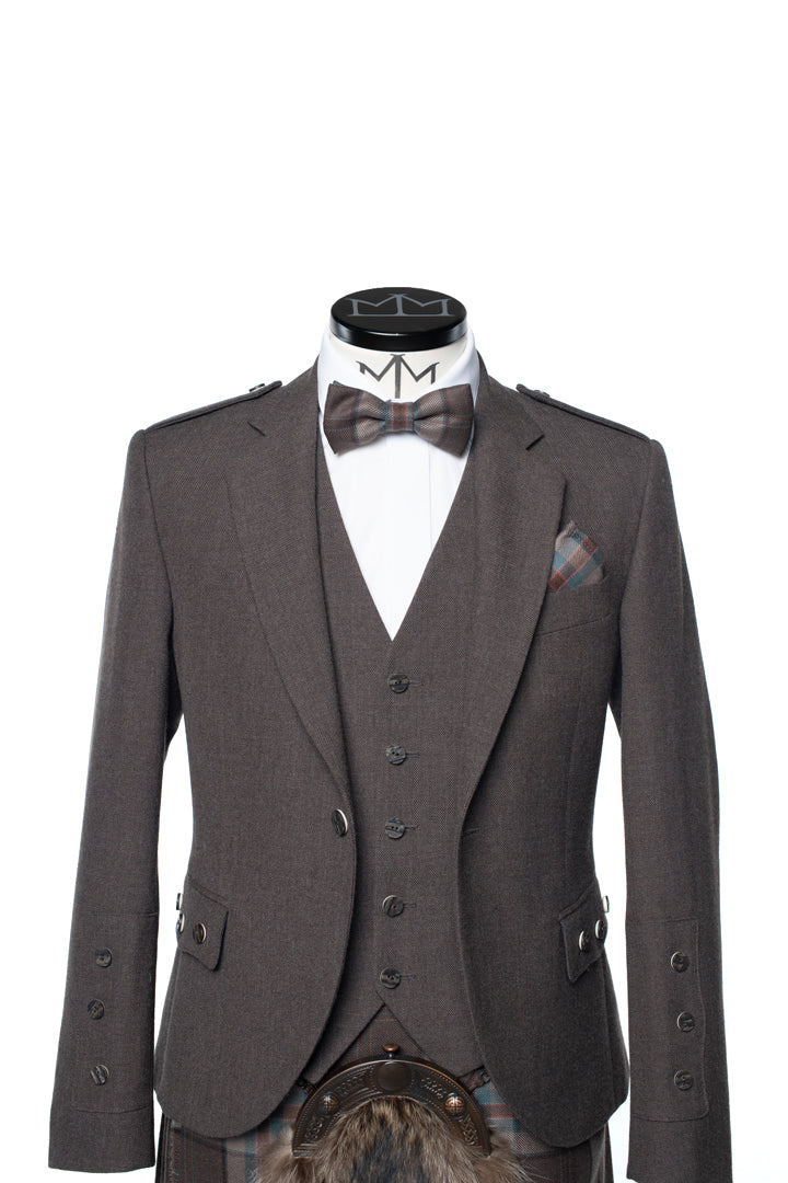 Jura Brown Tweed Kilt Outfit - MacGregor and MacDuff