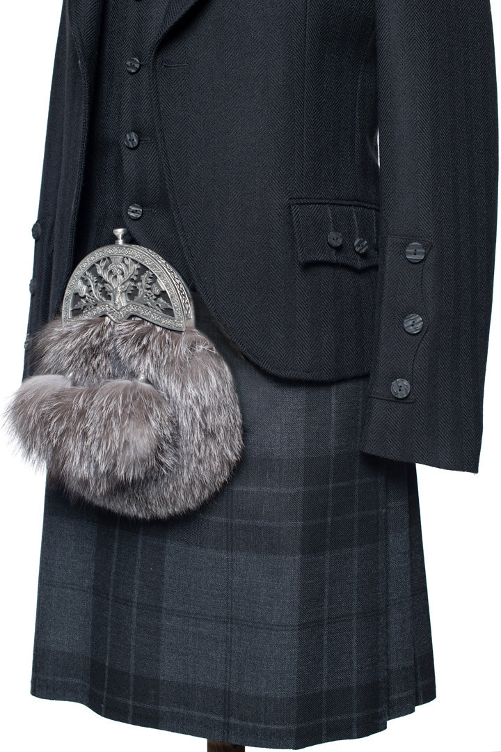 Clunie Black Tweed Kilt Outfit - MacGregor and MacDuff