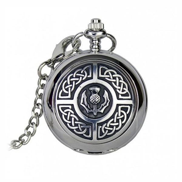 Celtic Thistle Pocket Watch (PW103 CB) - MacGregor and MacDuff