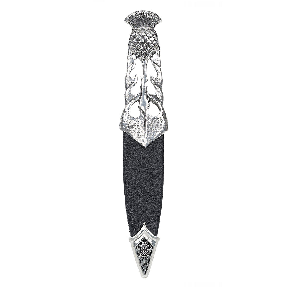 Cut Out Thistle Handle Sgian Dubh with Sheath (SD97 CB) - MacGregor and MacDuff