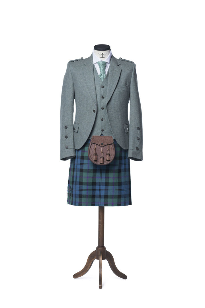 Lovat Green Tweed Kilt Outfit - MacGregor and MacDuff