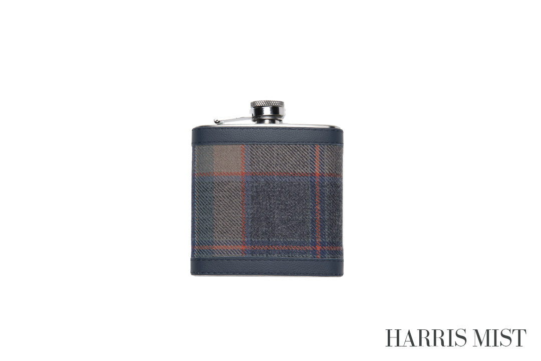 Mist Tartan Hip Flask - MacGregor and MacDuff