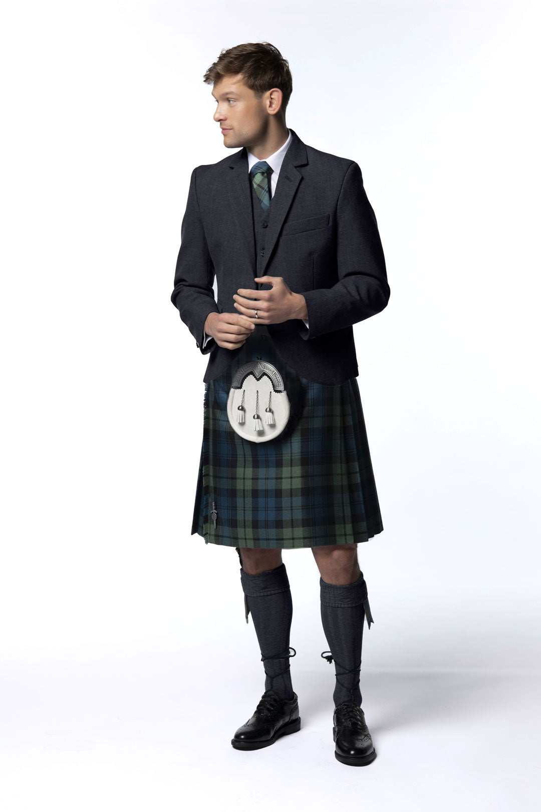 Choose Any Tartan Kilt Hire - MacGregor and MacDuff