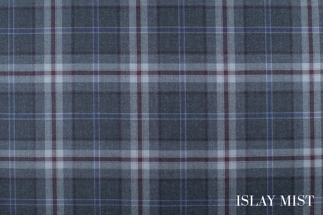 Mist Collection 13oz Wool Tartan Fabric