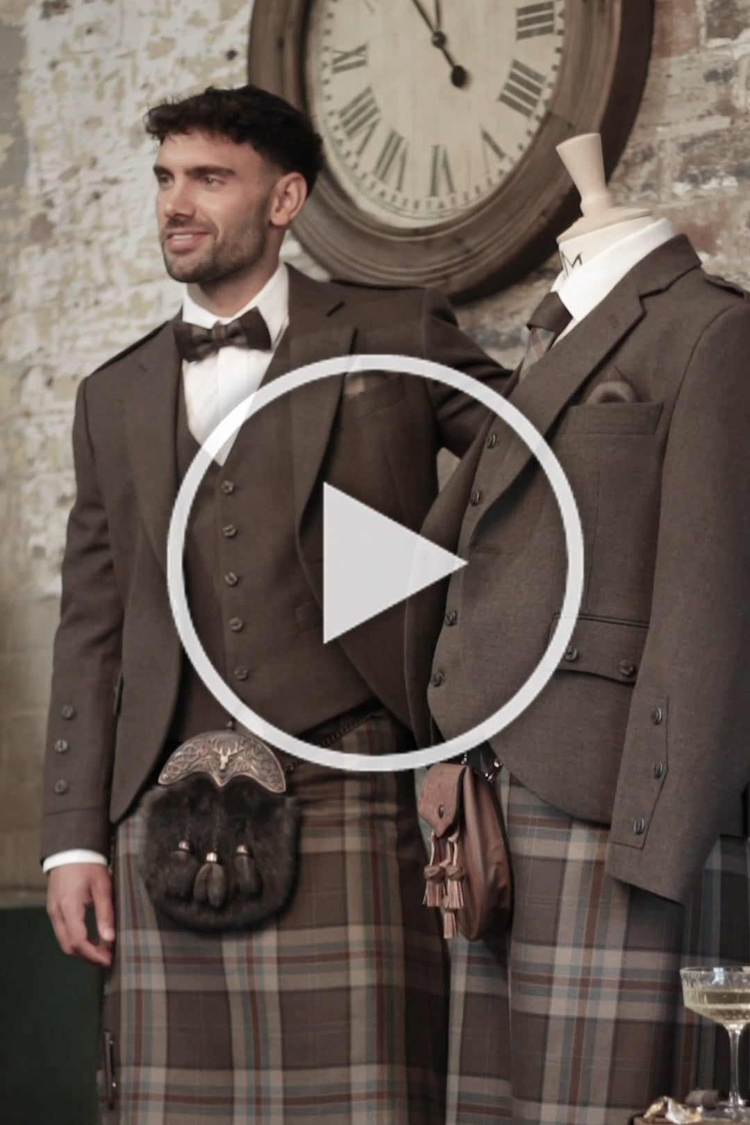 Jura Brown Tweed Kilt Outfit