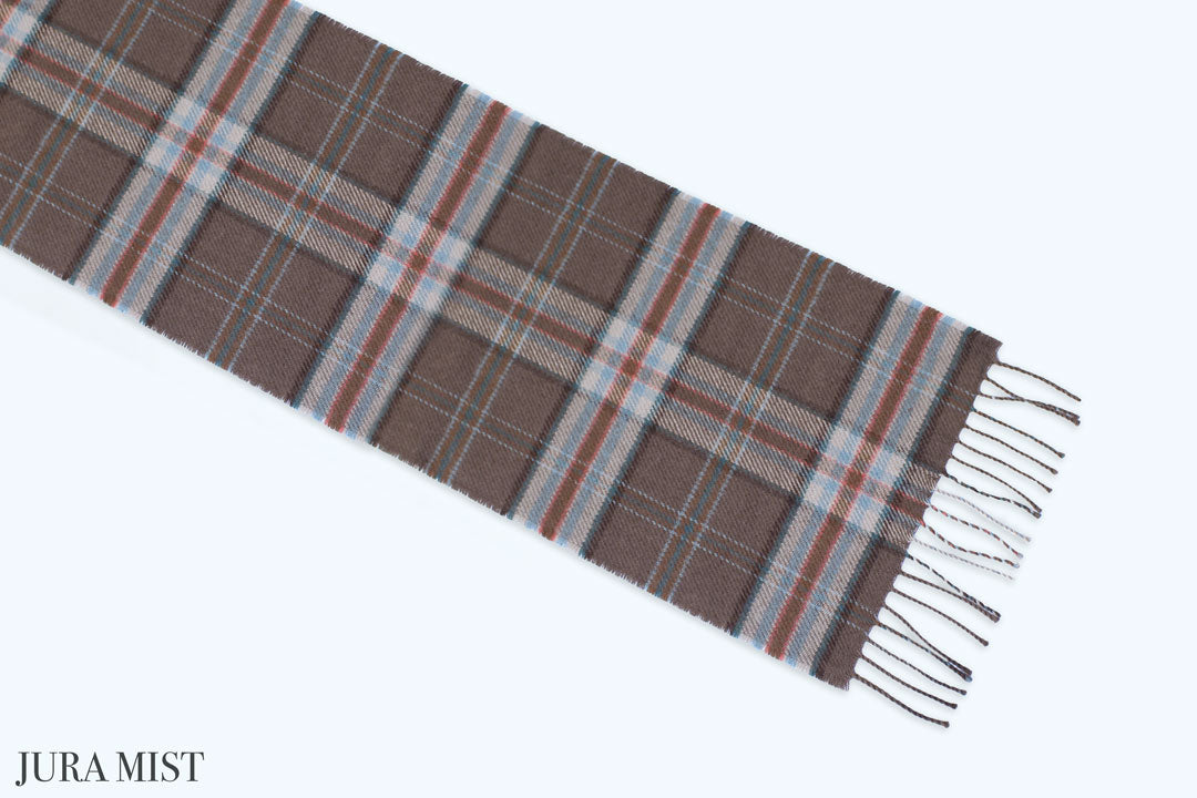 Exclusive Mist Range Lambswool Tartan Scarf - MacGregor and MacDuff