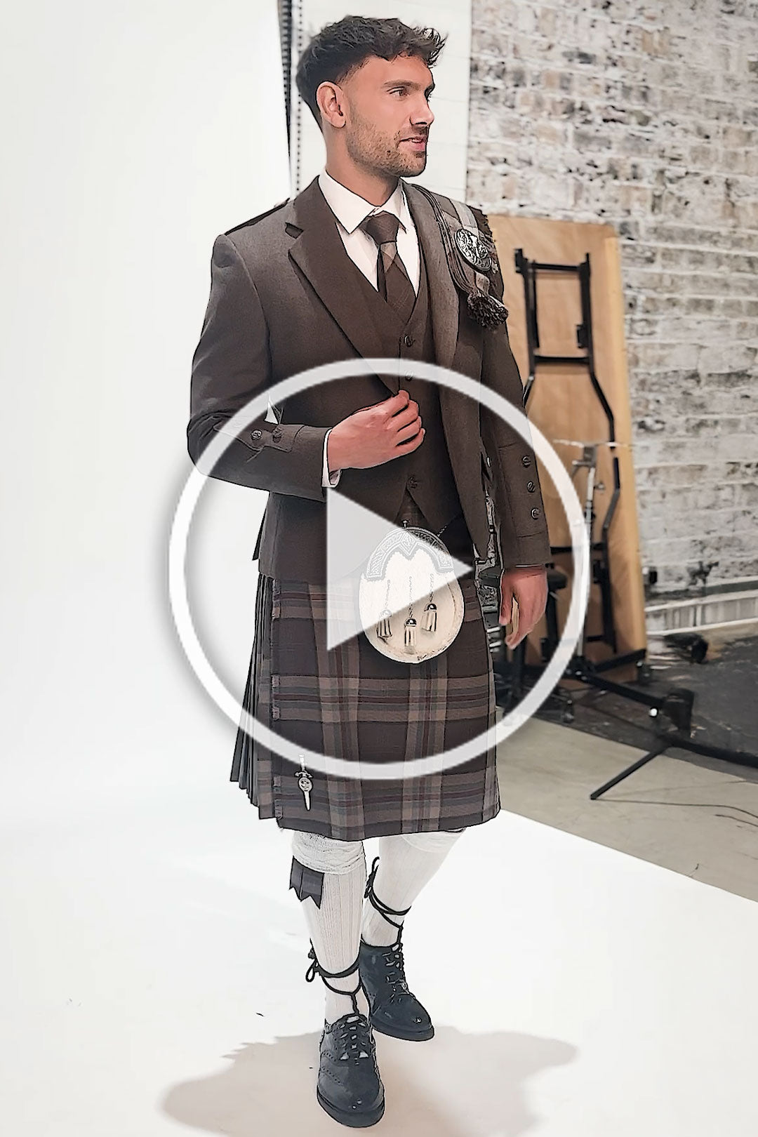 Jura Brown Tweed Kilt Hire