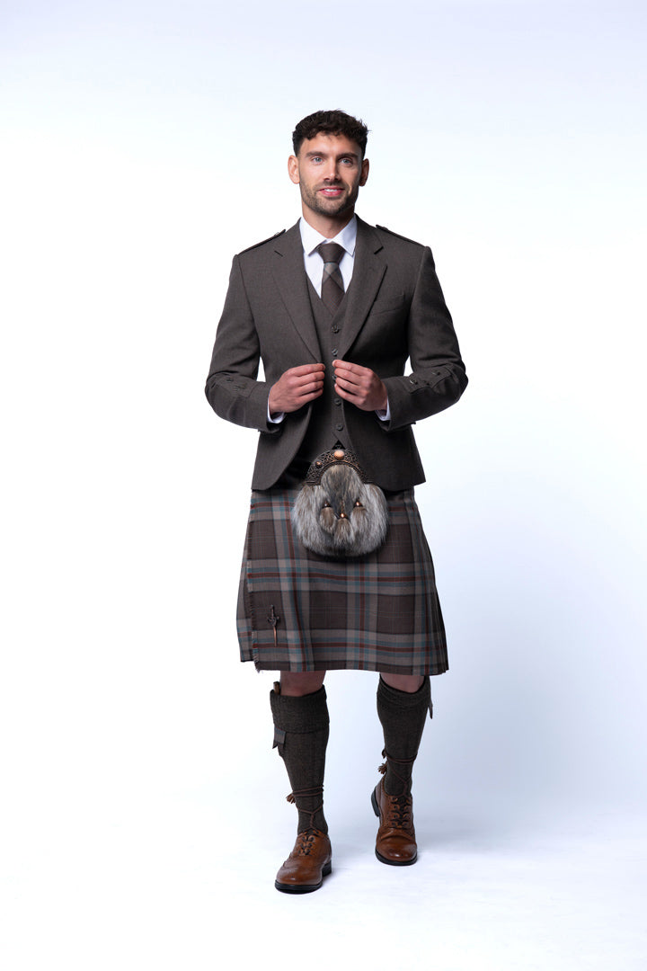 Jura Brown Tweed Kilt Outfit - MacGregor and MacDuff