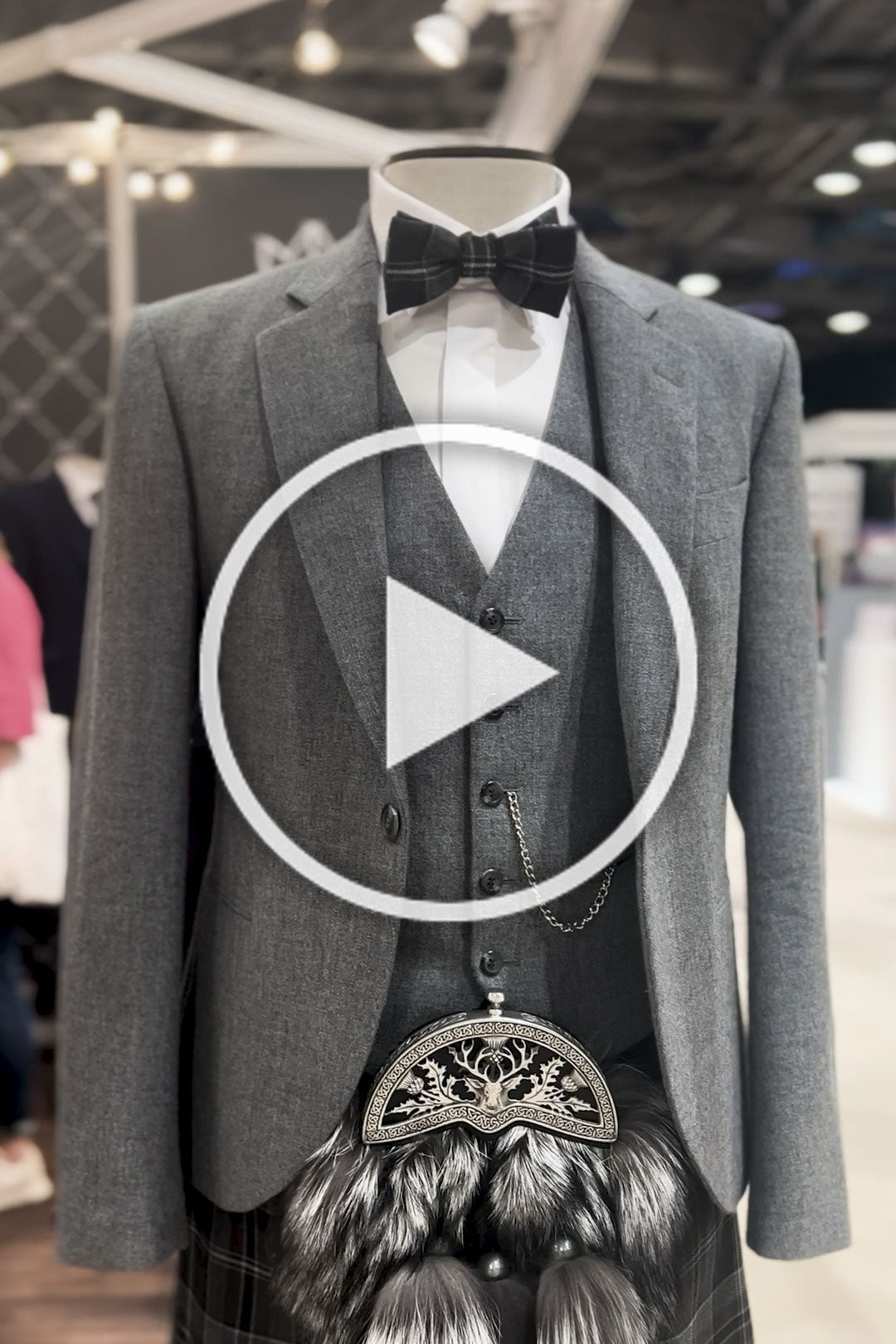 Lomond Grey Tweed Kilt Outfit