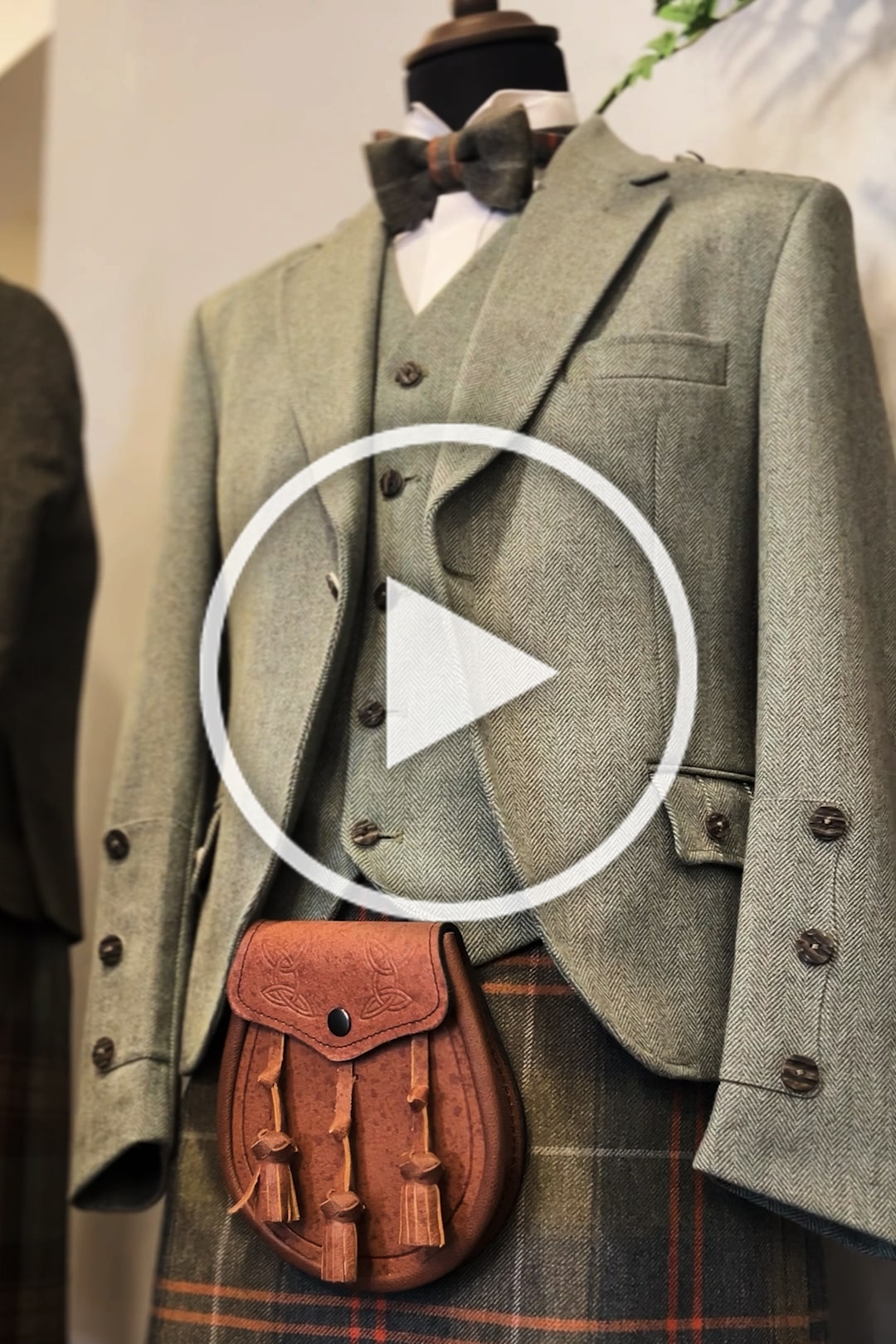 Lovat Green Tweed Kilt Outfit - MacGregor and MacDuff