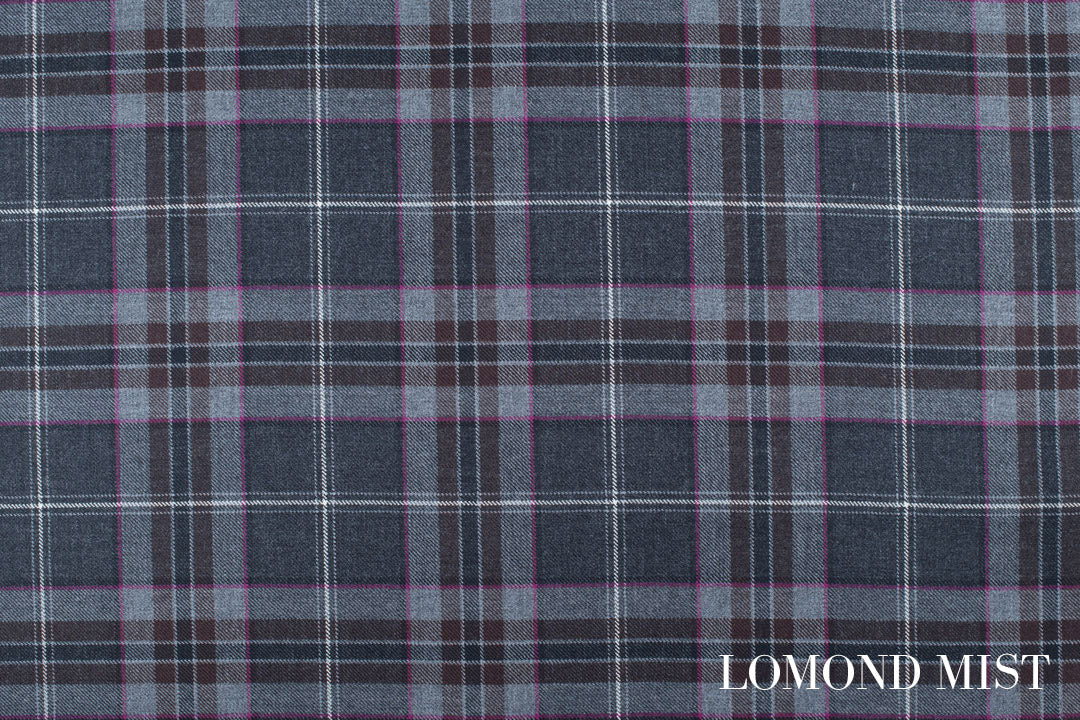 Mist Collection 13oz Wool Tartan Fabric
