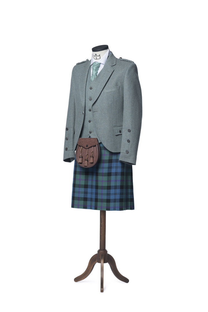 Lovat Green Tweed Kilt Outfit - MacGregor and MacDuff