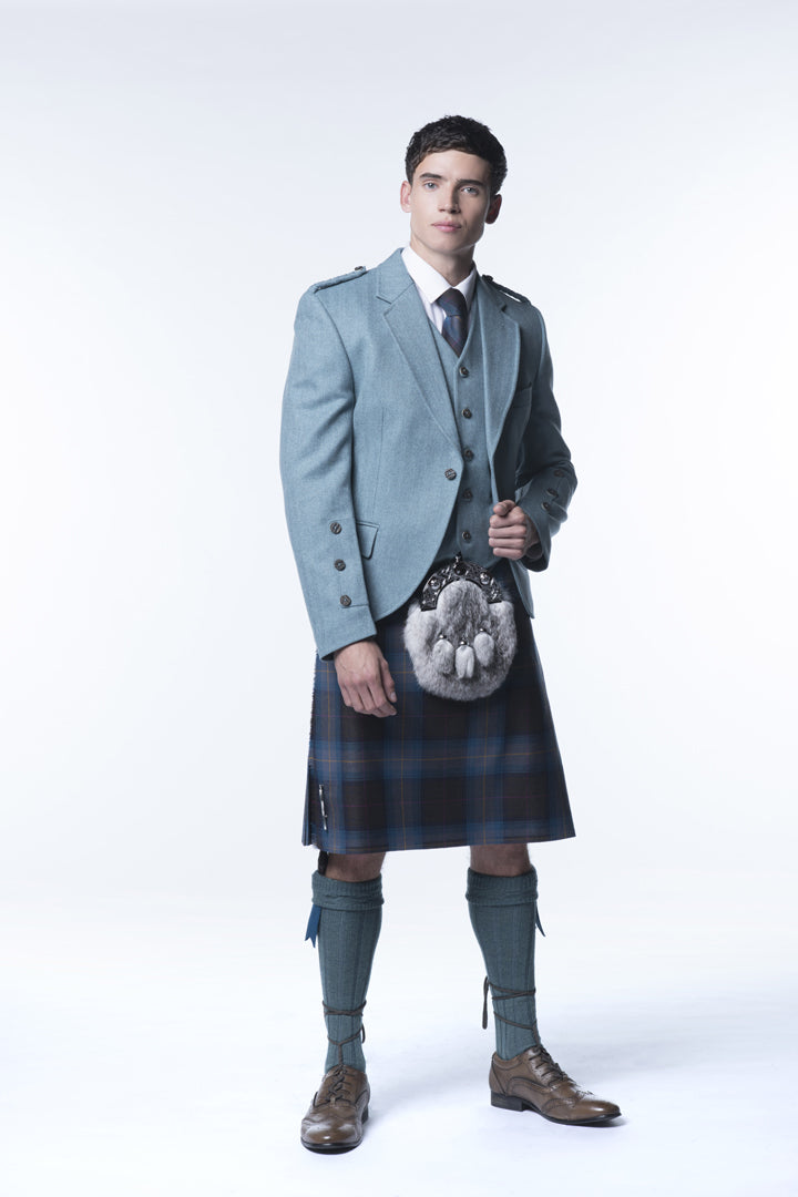 Lovat Blue Tweed Kilt Outfit - MacGregor and MacDuff