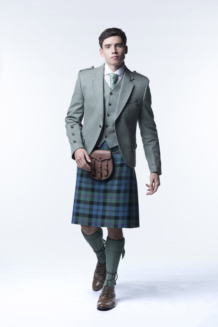 Lovat Green Tweed Kilt Outfit - MacGregor and MacDuff