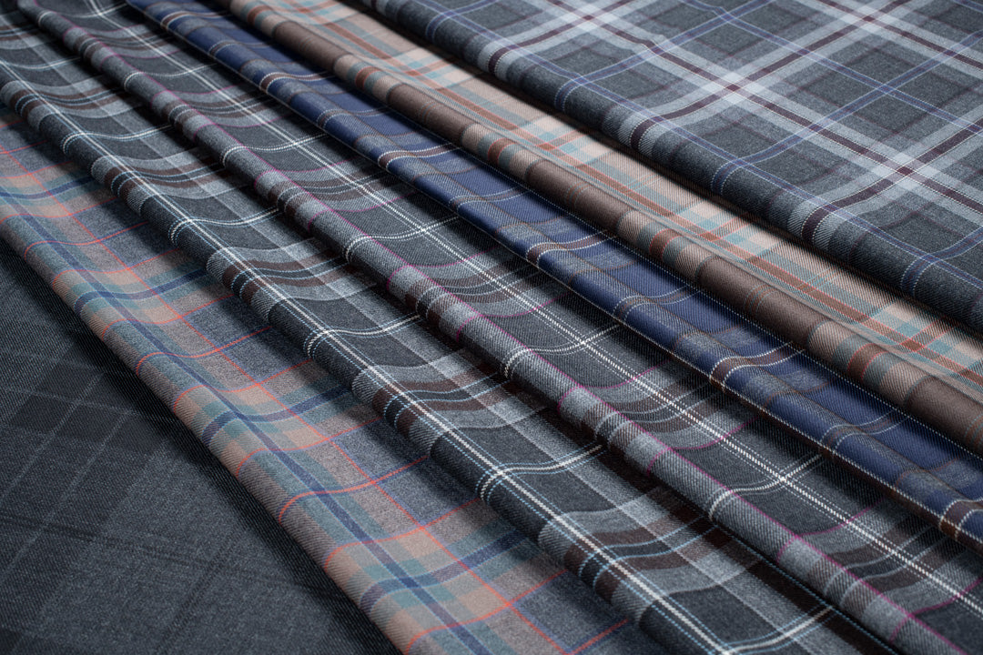 Mist Collection 13oz Wool Tartan Fabric