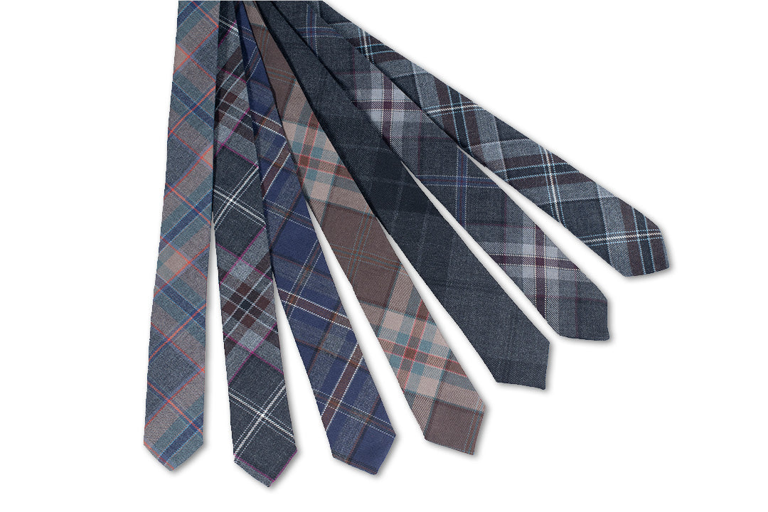 Exclusive Mist Tartan Tie - MacGregor and MacDuff