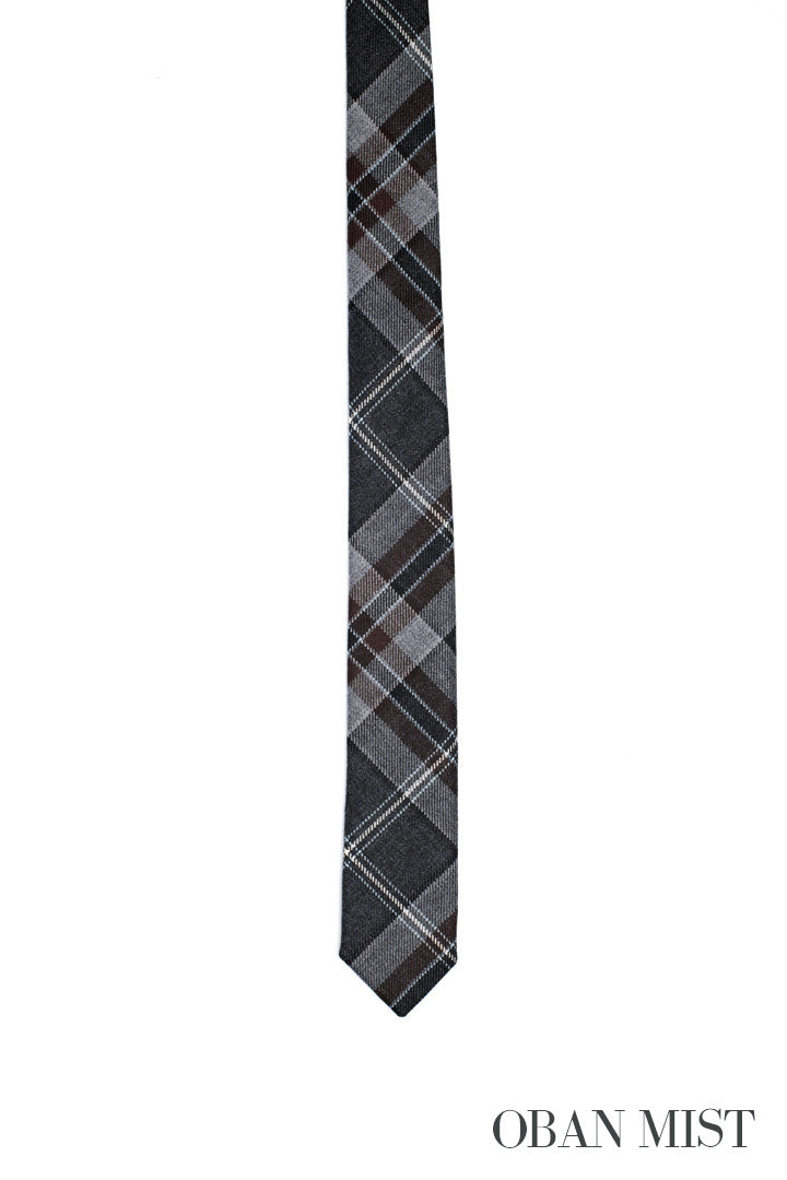 Exclusive Mist Tartan Tie - MacGregor and MacDuff