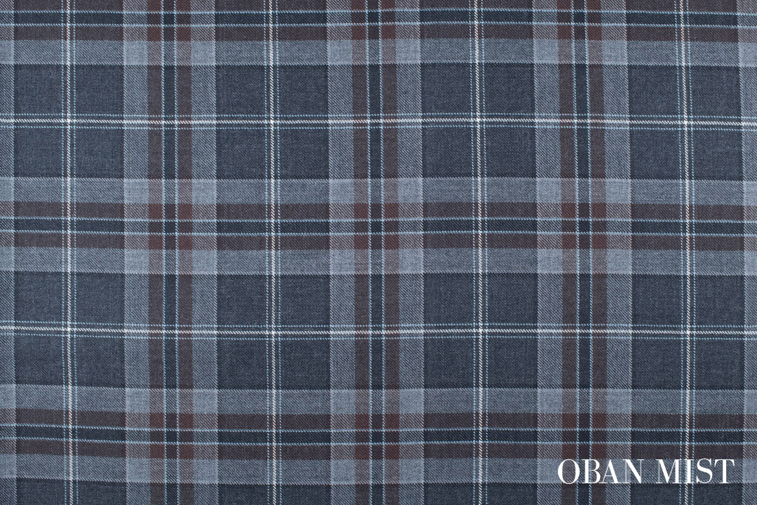 Mist Collection 13oz Wool Tartan Fabric