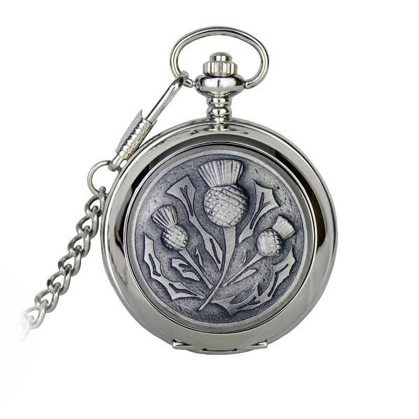 Personalised Three Thistle Pocket Watch (PW102 CB) - MacGregor and MacDuff