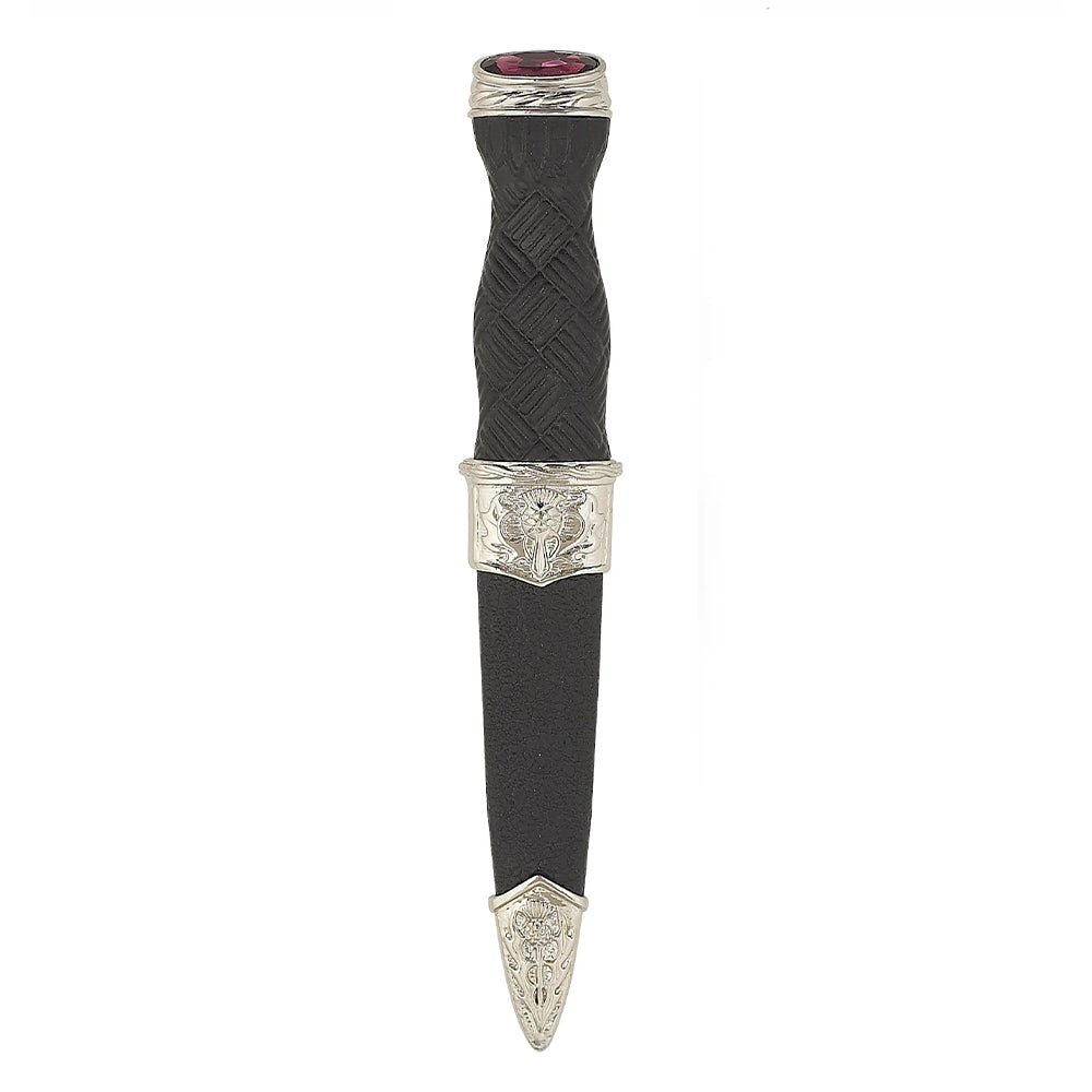 Replica Thistle with Stone Sgian Dubh (SD25 CB) - MacGregor and MacDuff