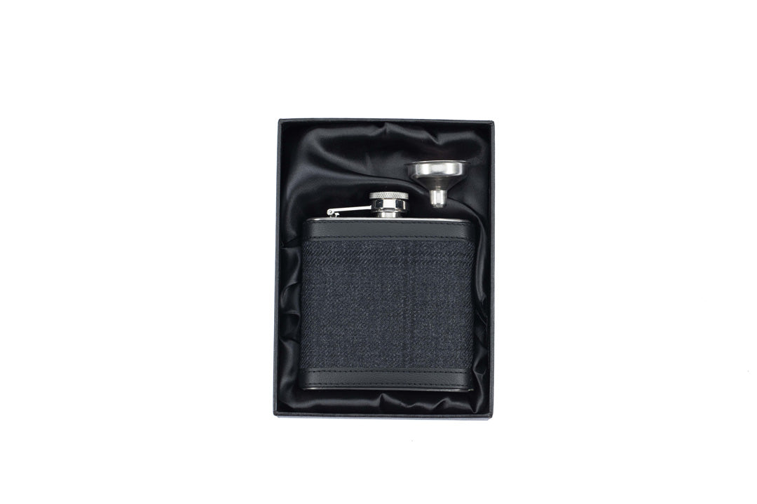 Mist Tartan Hip Flask - MacGregor and MacDuff