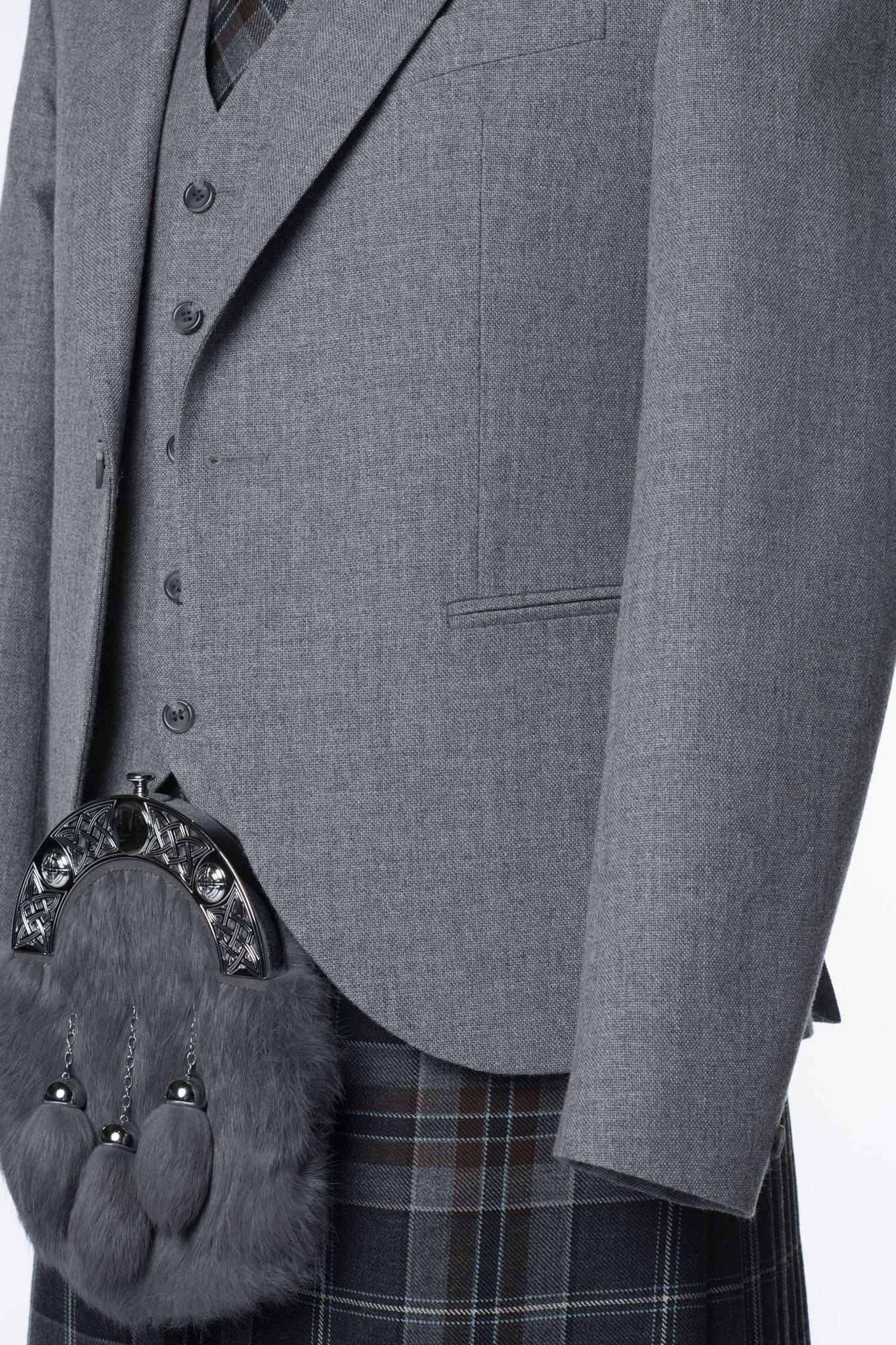 Lomond Grey Tweed Kilt Outfit - MacGregor and MacDuff