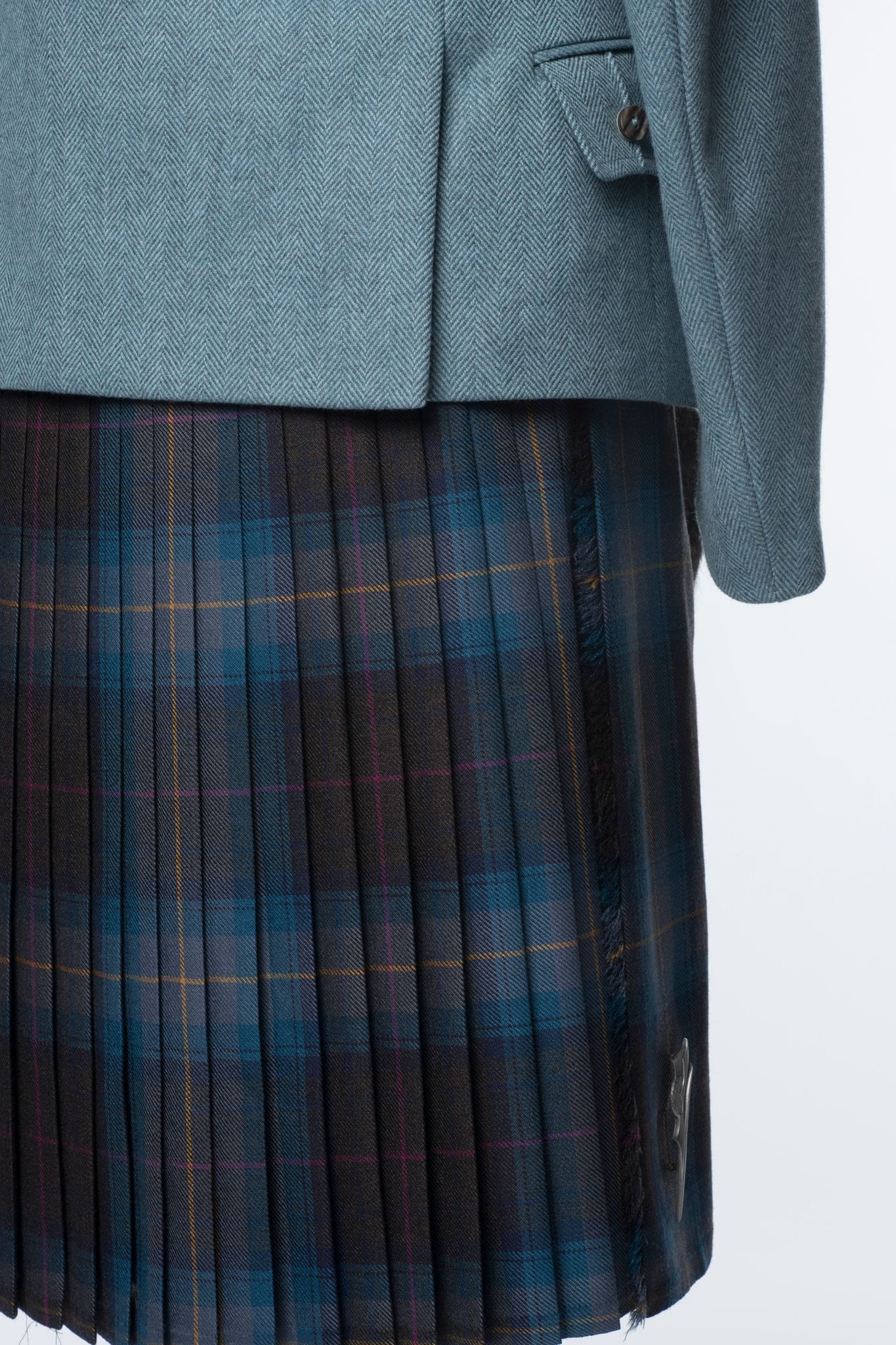 Lovat Blue Tweed Kilt Outfit - MacGregor and MacDuff
