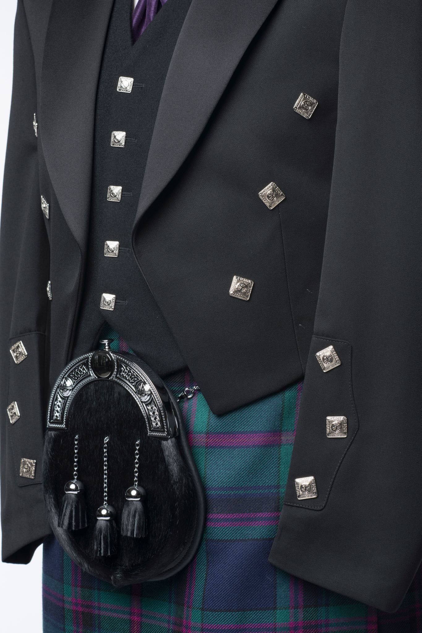 Prince Charlie Kilt Outfit With 5 Button Waistcoat - MacGregor and MacDuff