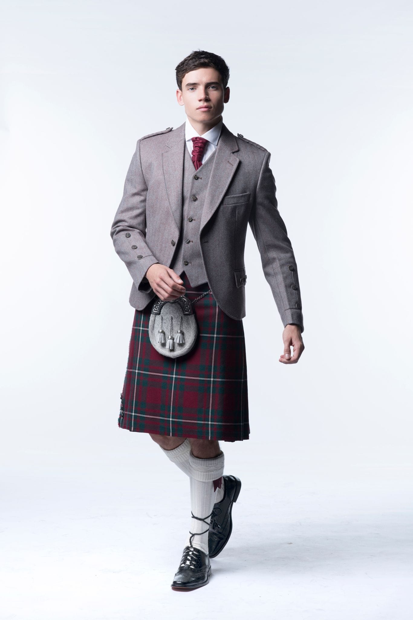 Russet Red Tweed Kilt Outfit - MacGregor and MacDuff
