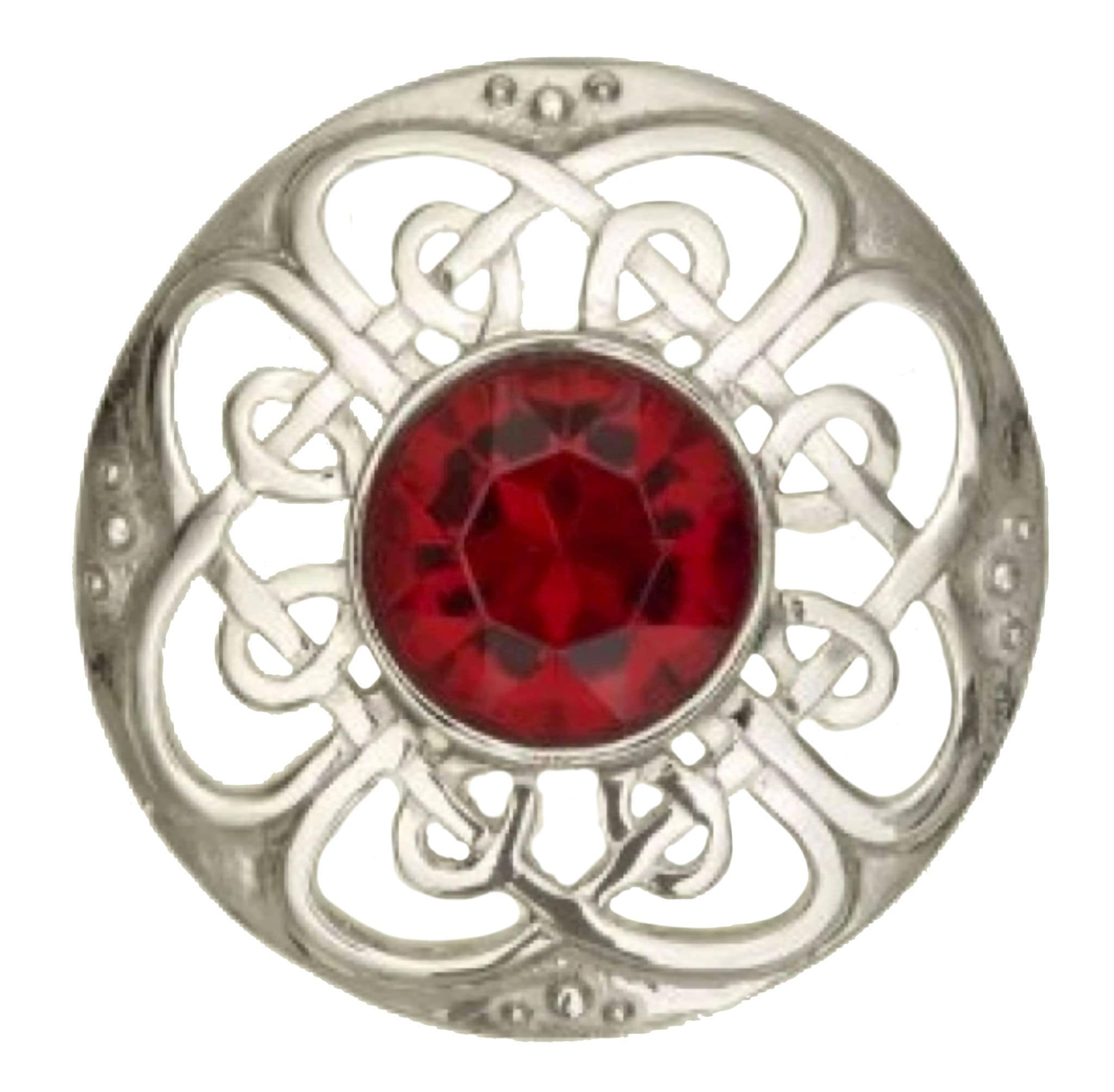 Culloden Plaid Brooch with Stone (184 AP) - MacGregor and MacDuff