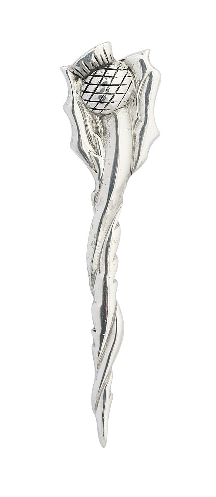 Contemporary Twisted Thistle Kilt Pin (KP34 CB) - MacGregor and MacDuff