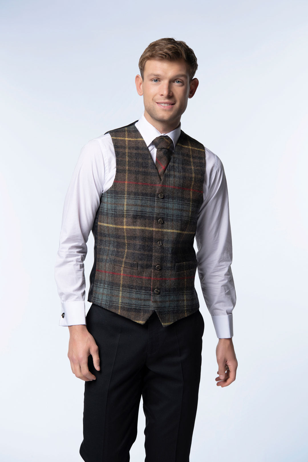 Waist Coat Gordon Tartan Waistcoat Tartan Waistcoat Mens-Made To