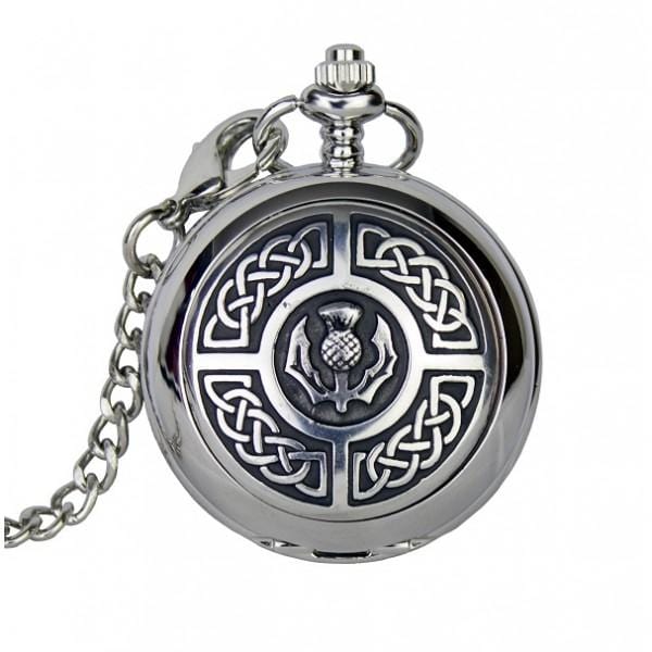 Celtic Thistle Pocket Watch (PW103 CB) - MacGregor and MacDuff