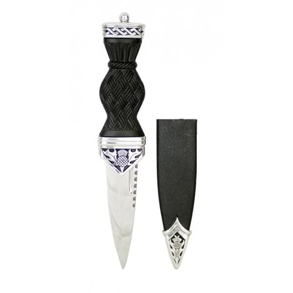 Thistle Design Sgian Dubh with Stone (SD70 CB) - MacGregor and MacDuff